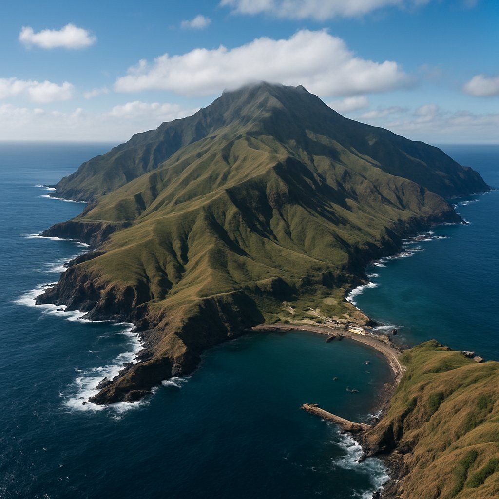 Alejandro Selkirk Island Cruise Port - overhead view of the Alejandro Selkir itinerary stop located in the South America cruising region