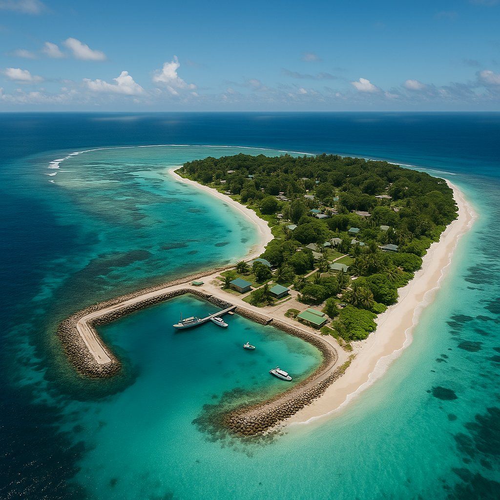 Alphonse Island, Seychelles Cruise Port - overhead view of the Alphonse Island itinerary stop located in the Other (Asia/Africa/Middle East) cruising region