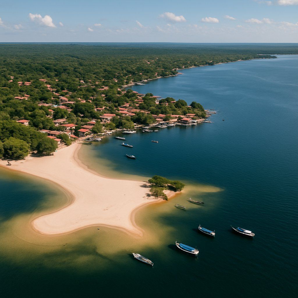Alter Do Chao, Brazil Cruise Port - overhead view of the Alter Do Chao itinerary stop located in the South America cruising region