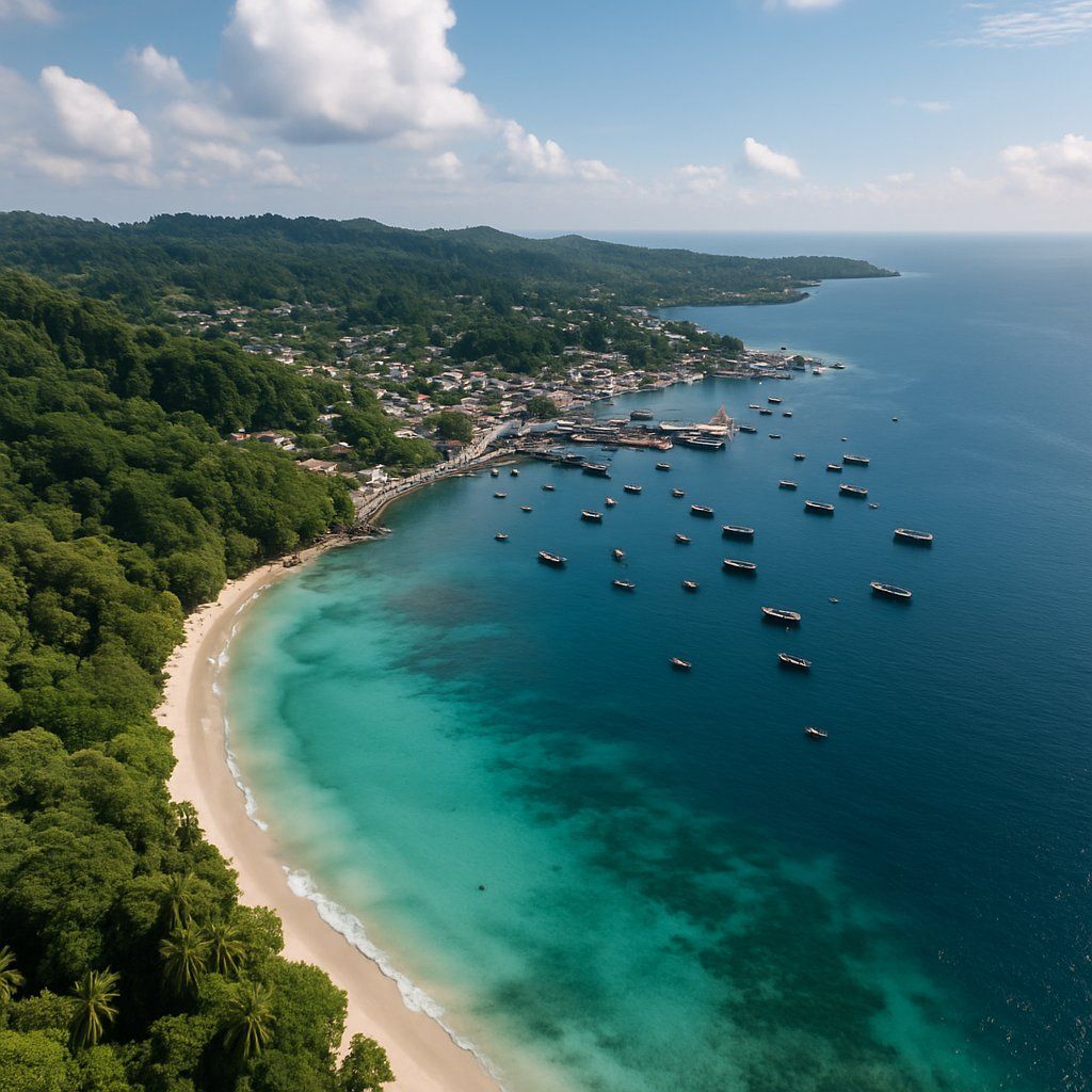 Andaman And Nicobar Islands Union Territory, India Cruise Port - overhead view of the Andaman Islands itinerary stop located in the Other (Asia/Africa/Middle East) cruising region