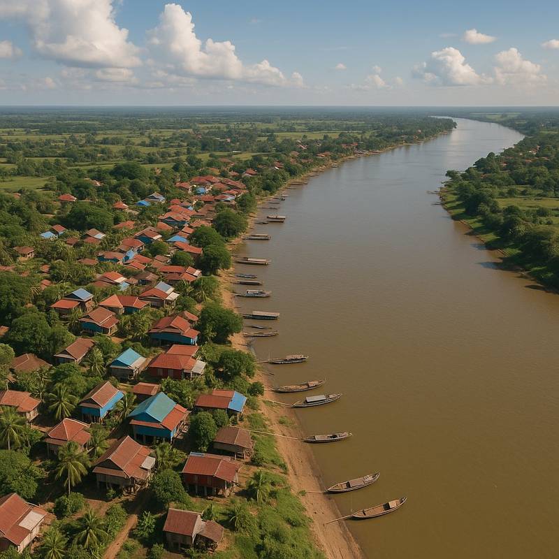 Angkor Ban, Cambodia Cruise Port - overhead view of the Angkor Ban itinerary stop located in the Other (Asia/Africa/Middle East) cruising region