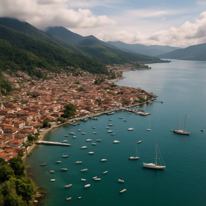 Angras Dos Reis, Brazil Cruise Port - overhead view of the Angras Dos Reis itinerary stop located in the South America cruising region