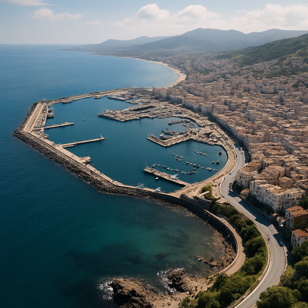 Annaba Bon Bona Bone Algeria Cruise Port - overhead view of the Annaba itinerary stop located in the Other (Asia/Africa/Middle East) cruising region