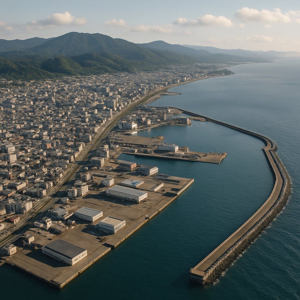 Aomori Cruise Port - overhead view of the Aomori itinerary stop located in the Other (Asia/Africa/Middle East) cruising region