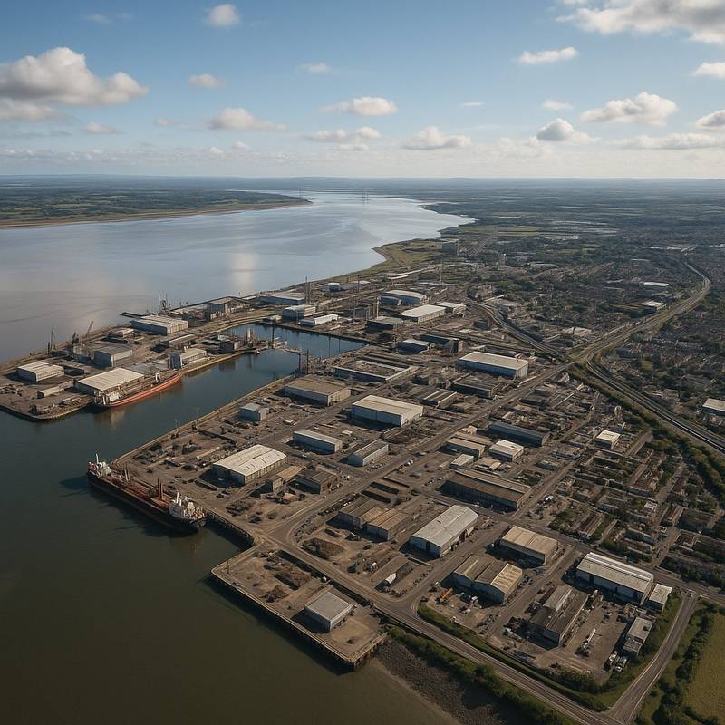 Avonmouth, England Cruise Port - overhead view of the Avonmouth itinerary stop located in the Europe - Western Europe cruising region