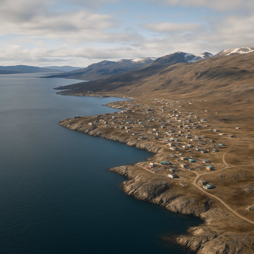 Baffin Island, Nunavut Cruise Port - overhead view of the Baffin Island itinerary stop located in the Canada, New England, New York cruising region