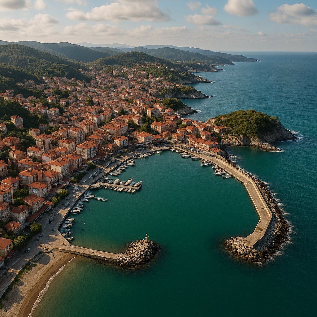 Bartin, Turkey Cruise Port - overhead view of the Bartin itinerary stop located in the Europe - Eastern Europe cruising region