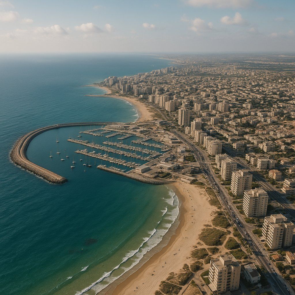 Bethlehem Ashdod Israel Cruise Port - overhead view of the Bethlehem Ashdod itinerary stop located in the Other (Asia/Africa/Middle East) cruising region
