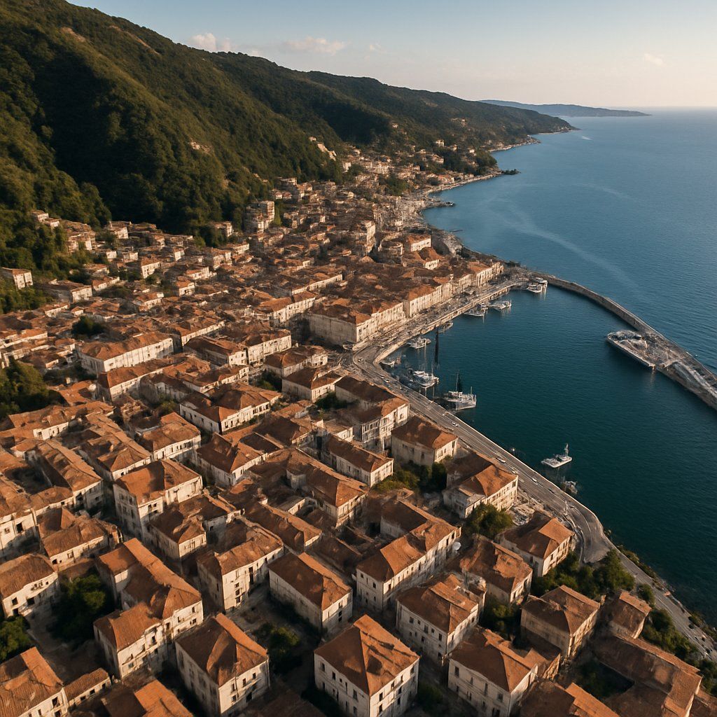 Brasov, Romania Cruise Port - overhead view of the Brasov itinerary stop located in the Europe - Eastern Europe cruising region