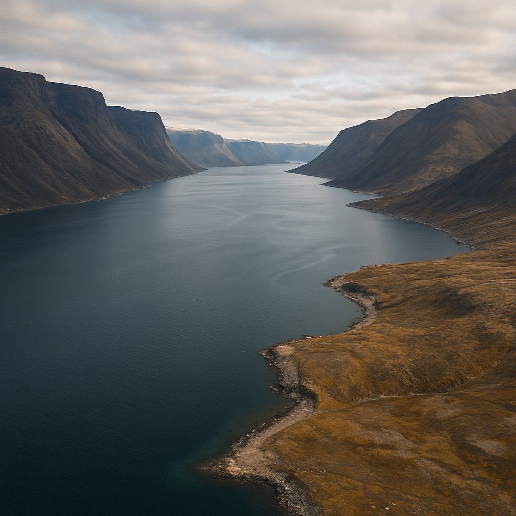 Buchan Gulf, Nunavut, Canada Cruise Port - overhead view of the Buchan Gulf itinerary stop located in the Canada, New England, New York cruising region