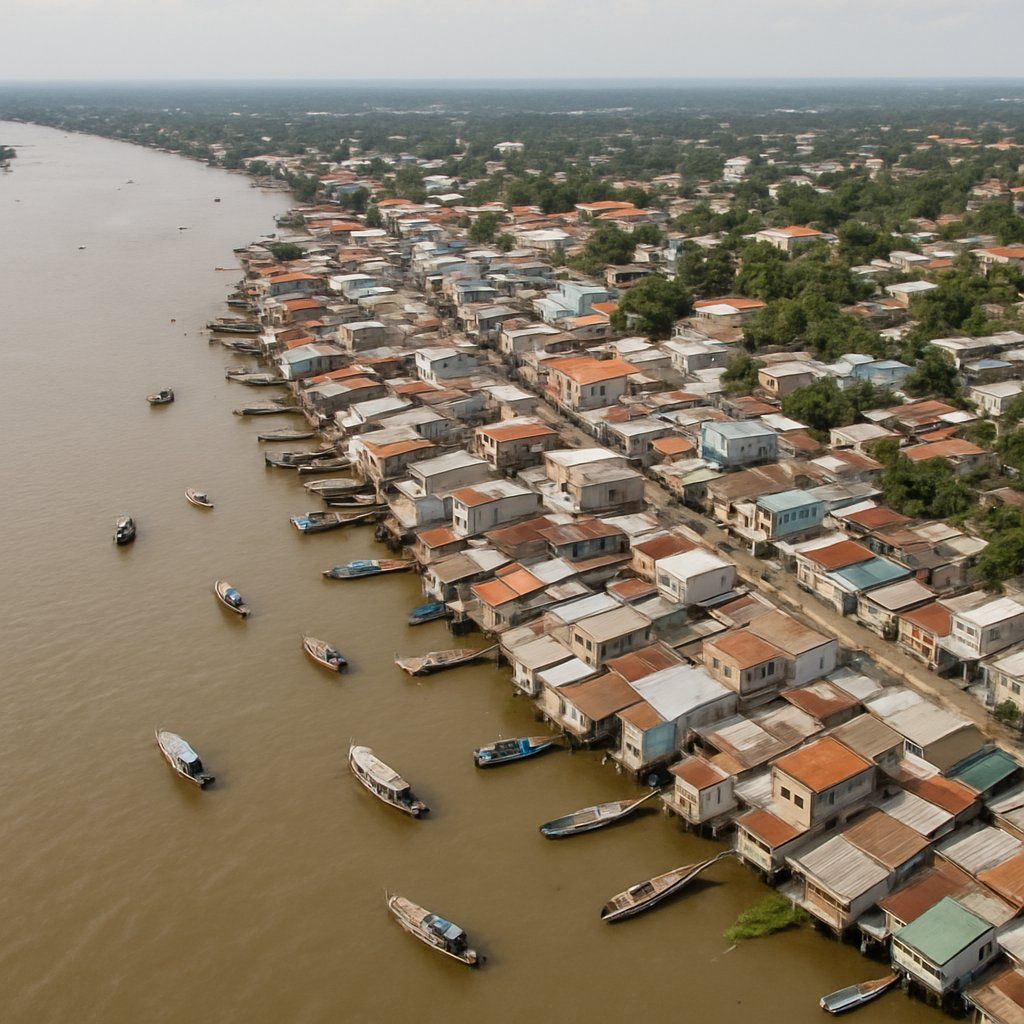 Cai Be, Vietnam Cruise Port - overhead view of the Cai Be itinerary stop located in the Other (Asia/Africa/Middle East) cruising region