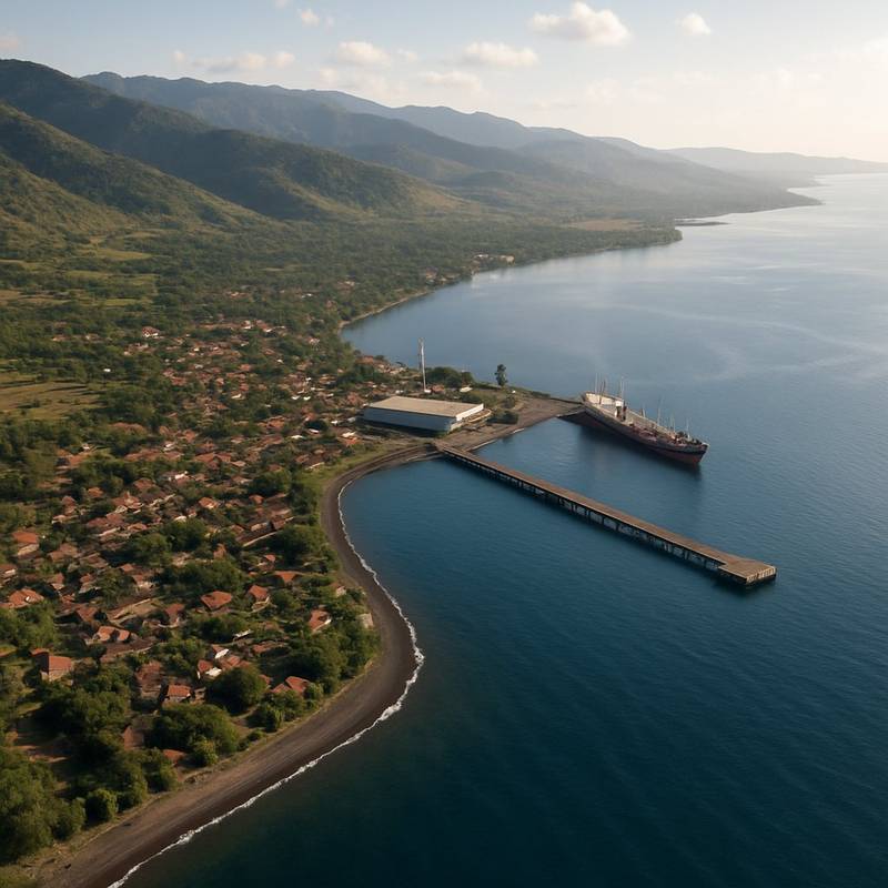 Celukan Bawang, Bali, Indonesia Cruise Port - overhead view of the Celukan Bawang itinerary stop located in the South Pacific cruising region