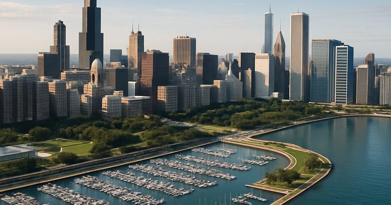 Chicago, Illinois — Day 1 of SeaDream II August 21, 2028 cruise