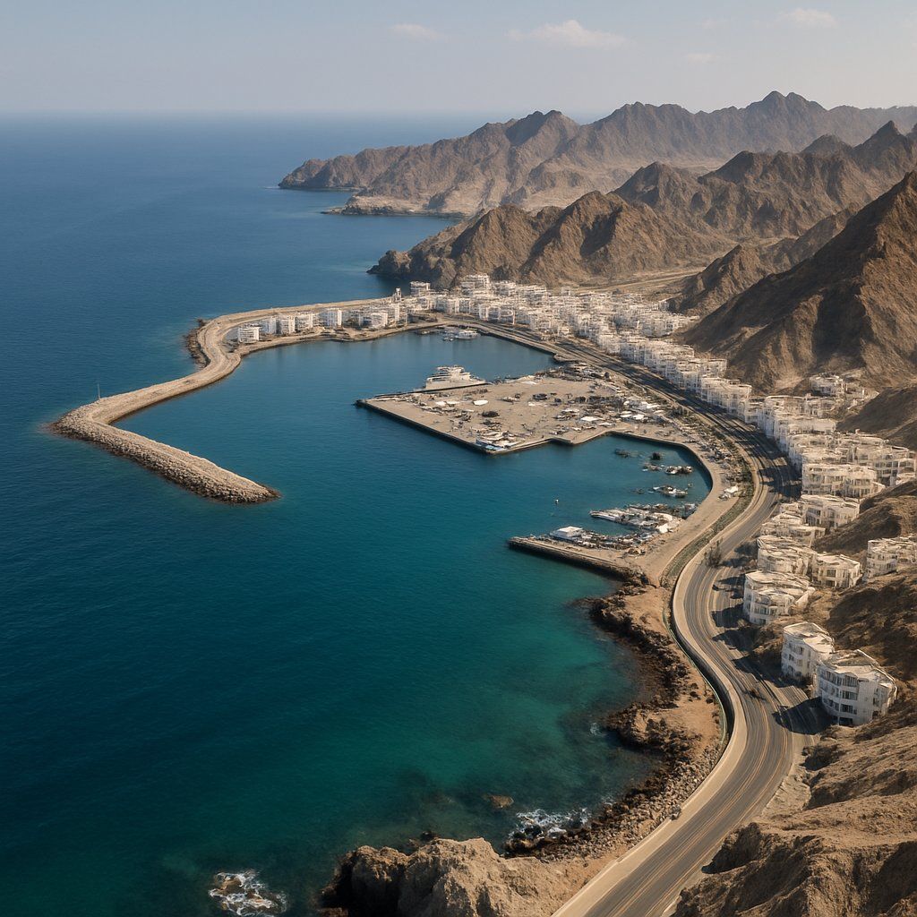 Cruise Arabian Sea Cruise Port - overhead view of the Arabian Sea itinerary stop located in the Other (Asia/Africa/Middle East) cruising region