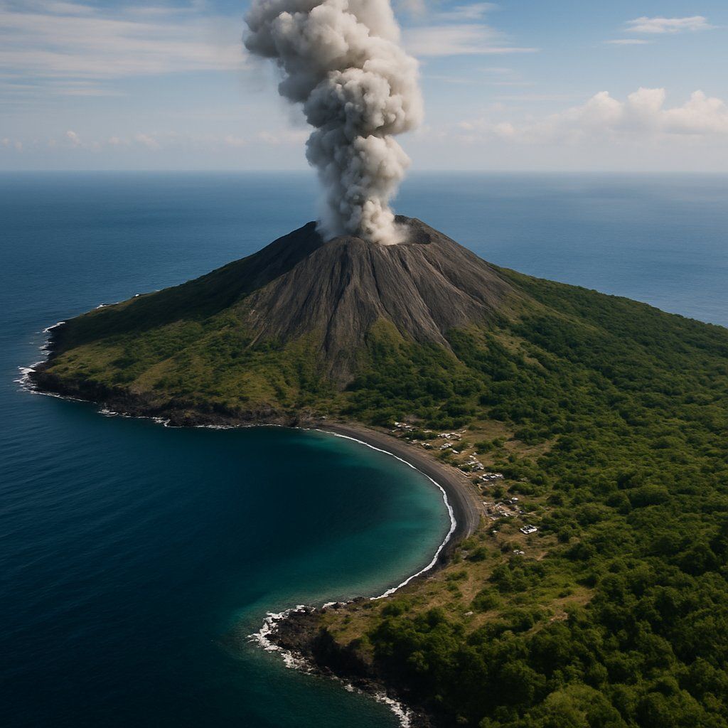 Cruise Batutara Volcano, Indonesia