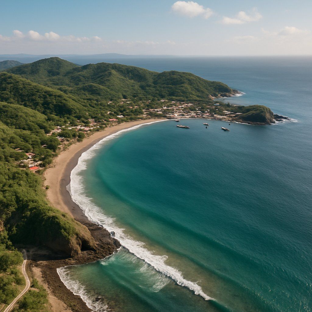 Cruise Coast Of Central America Cruise Port - overhead view of the Central America itinerary stop located in the Central America, Panama Canal cruising region