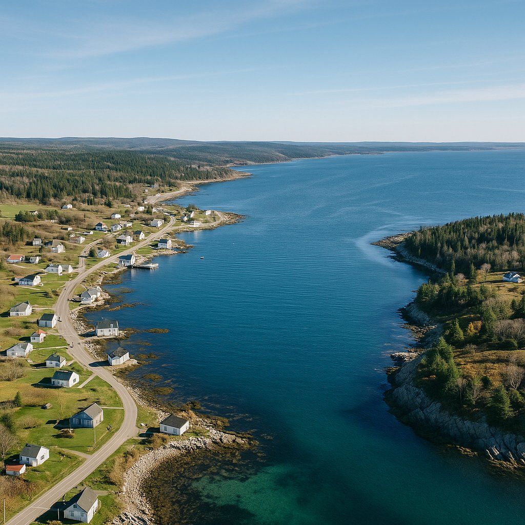 Cruise Coast Of Nova Scotia Cruise Port - overhead view of the Nova Scotia itinerary stop located in the Canada, New England, New York cruising region