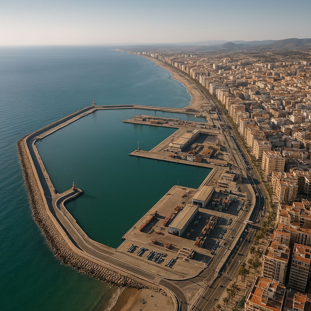 Cruise Costa Del Sol Cruise Port - overhead view of the Costa Del Sol itinerary stop located in the Europe - Western Europe cruising region