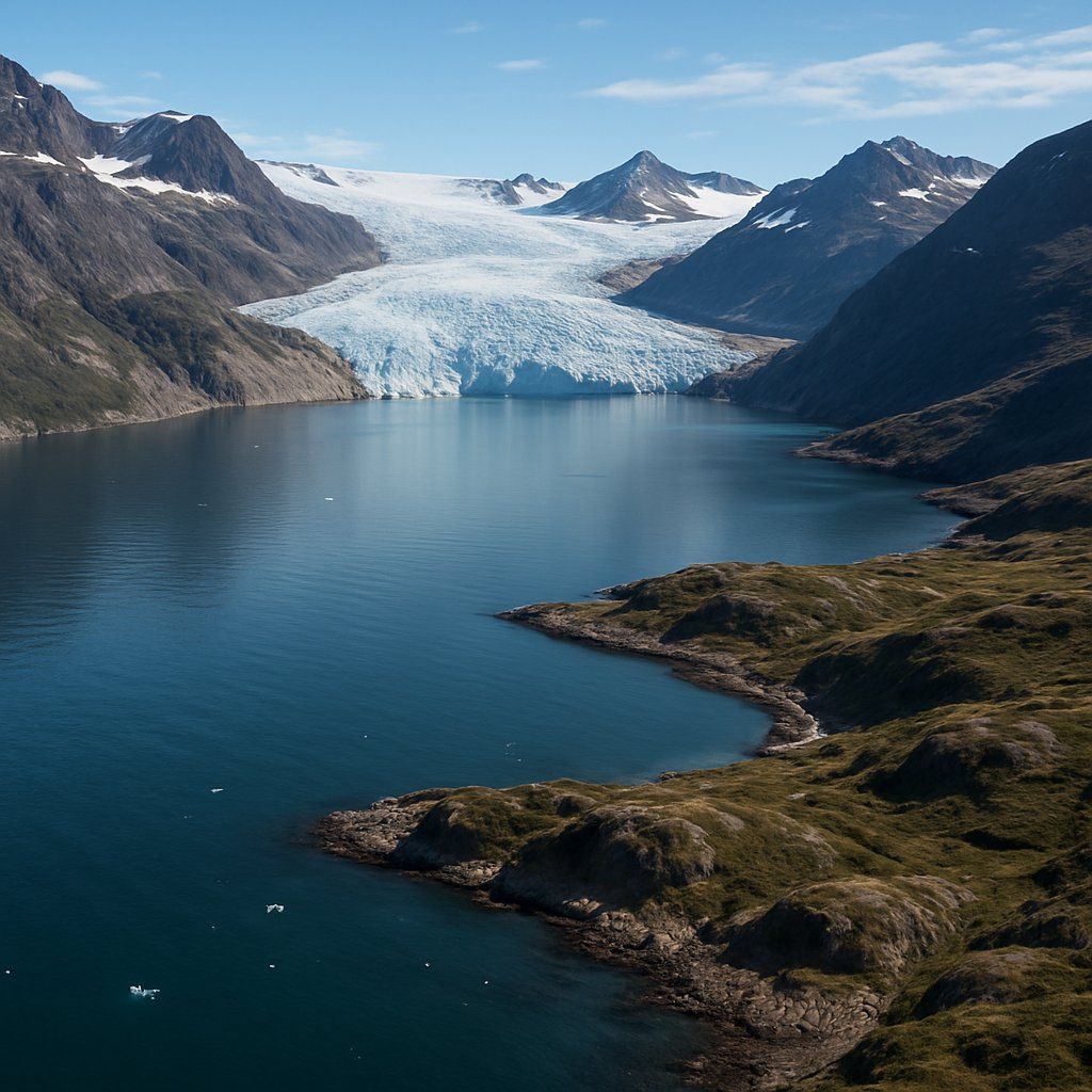 Cruise Evigheids Glacier Cruise Port - overhead view of the Evigheids Glacr itinerary stop located in the Polar Regions cruising region