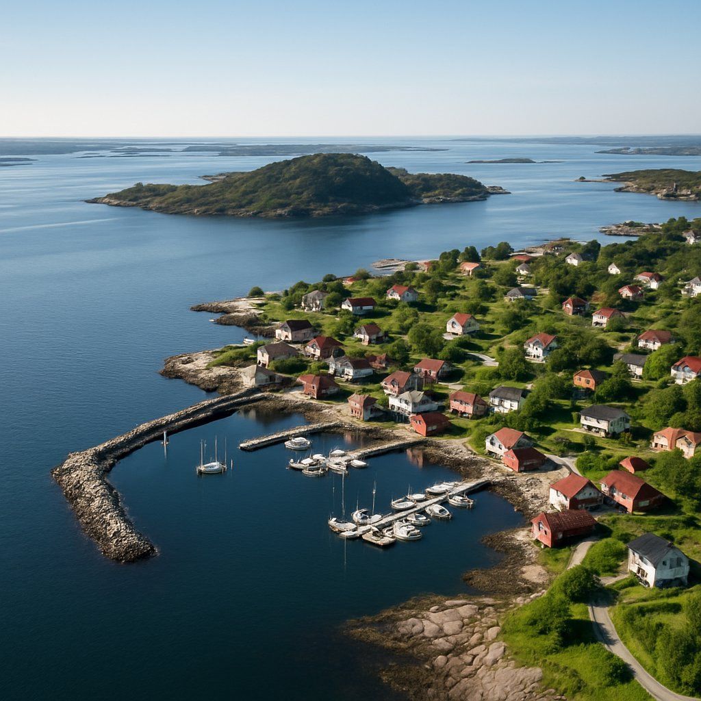 Cruise/explore Bear Island Cruise Port - overhead view of the Bear Island itinerary stop located in the Europe - Northern Europe cruising region