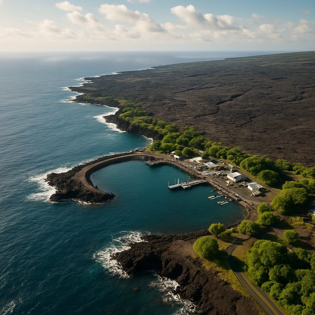Cruise Kilauea Volcano Cruise Port - overhead view of the Kilauea Volcano itinerary stop located in the Hawaii cruising region