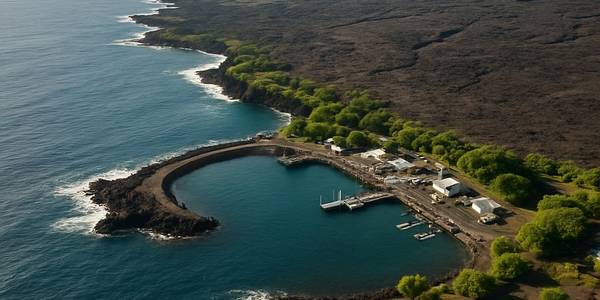 Cruise Kilauea Volcano Cruise Port - overhead view of the Kilauea Volcano itinerary stop located in the Hawaii cruising region