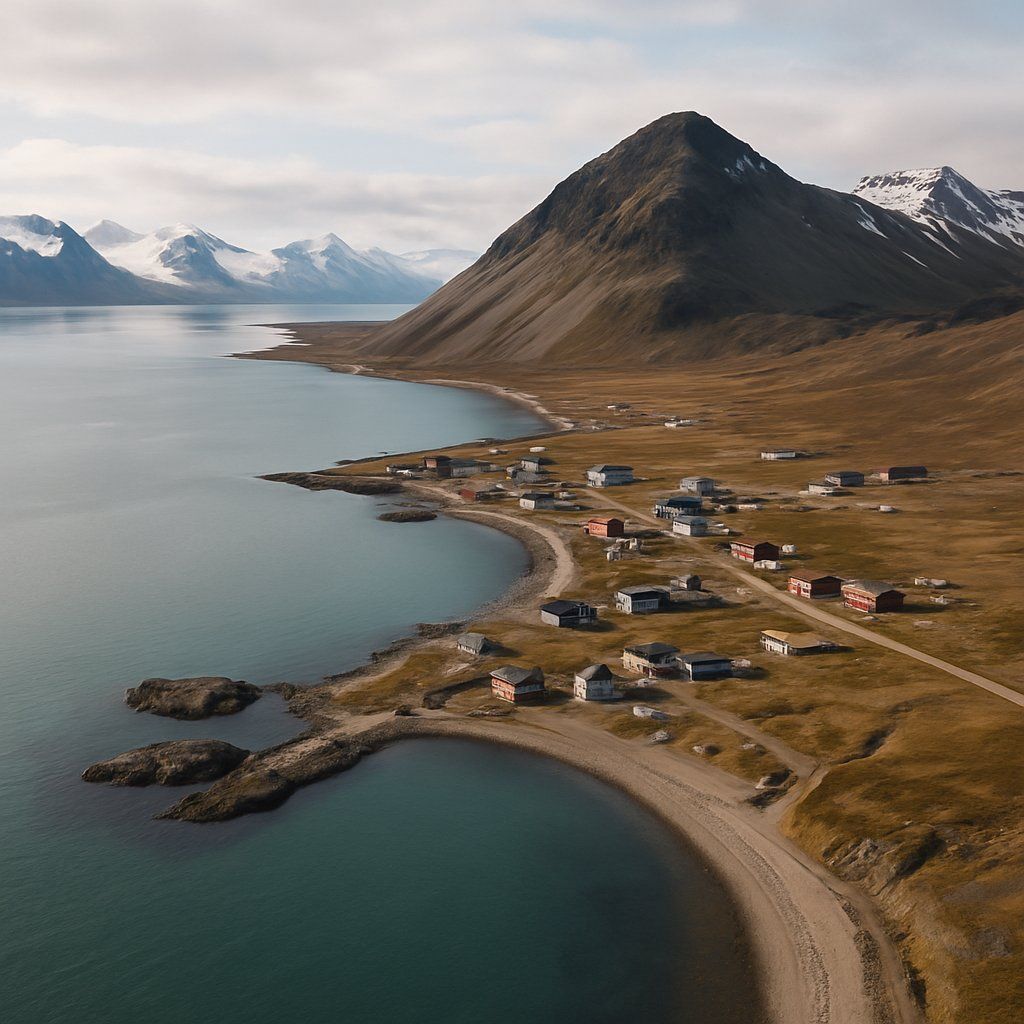 Cruise Kongsfjorden, Norway Cruise Port - overhead view of the Kongsfjorden itinerary stop located in the Europe - Northern Europe cruising region