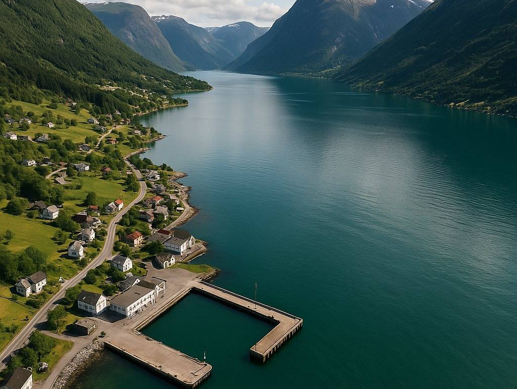 Cruise Lustrafjord cruise port