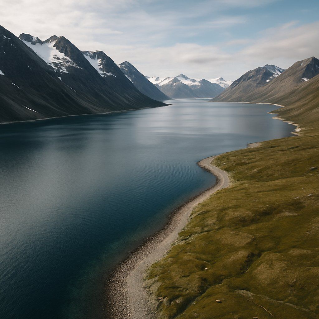 Cruise Magdalenafjord, Norway Cruise Port - overhead view of the Magdalenafjord itinerary stop located in the Europe - Northern Europe cruising region