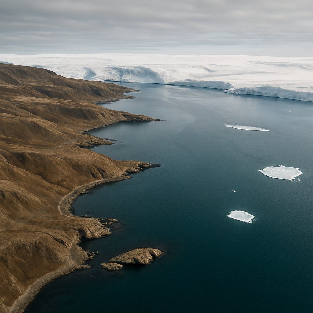 Cruise Polar Ice Cap Cruise Port - overhead view of the Polar Ice Cap itinerary stop located in the Europe - Northern Europe cruising region