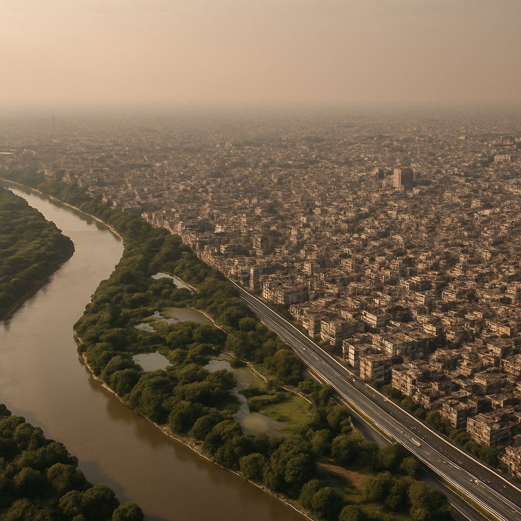 Delhi Cruise Port - overhead view of the Delhi itinerary stop located in the Other (Asia/Africa/Middle East) cruising region