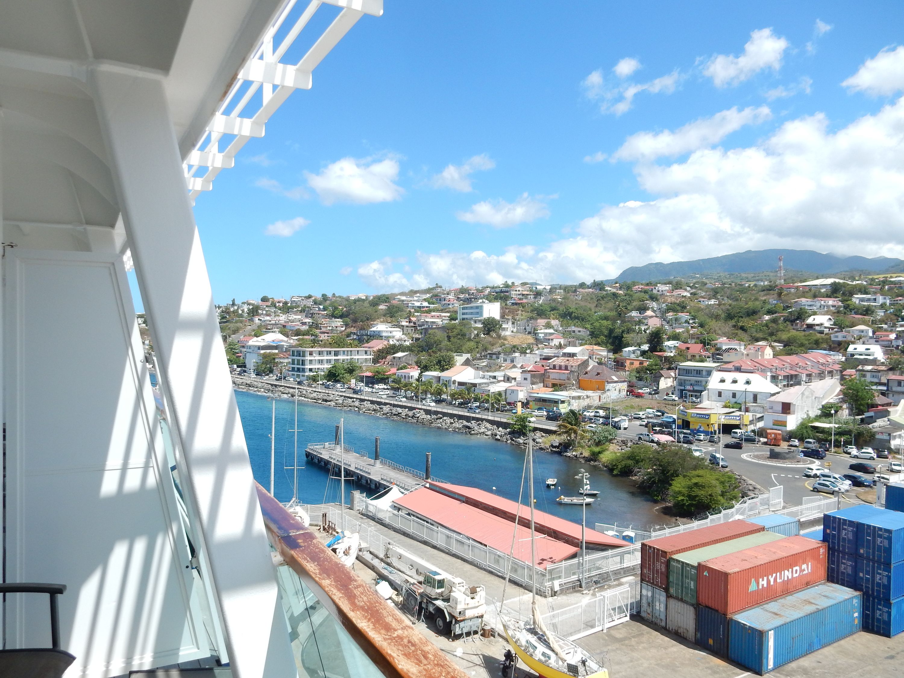 Deshaies, Guadeloupe Cruise Port - overhead view of the Deshaies itinerary stop located in the Caribbean - Southern cruising region