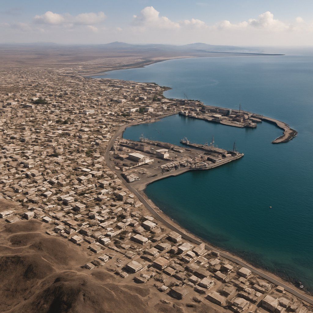 Djibouti Cruise Port - overhead view of the Djibouti itinerary stop located in the Other (Asia/Africa/Middle East) cruising region