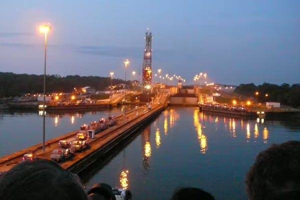 Enter Panama Canal At Cristobal Cruise Port