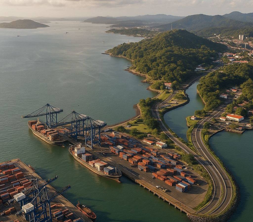 Exit Panama Canal At Balboa Cruise Port