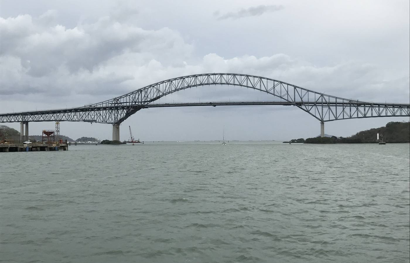 Exit Panama Canal At Cristobal Cruise Port