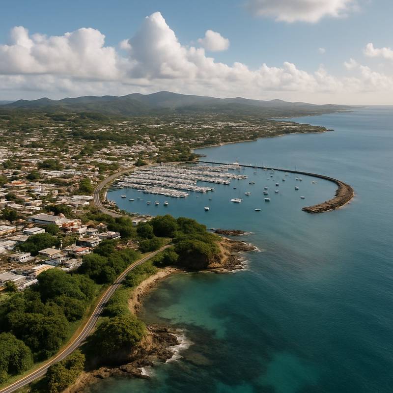 Fajardo, Puerto Rico Cruise Port - overhead view of the Fajardo itinerary stop located in the Caribbean - Eastern cruising region