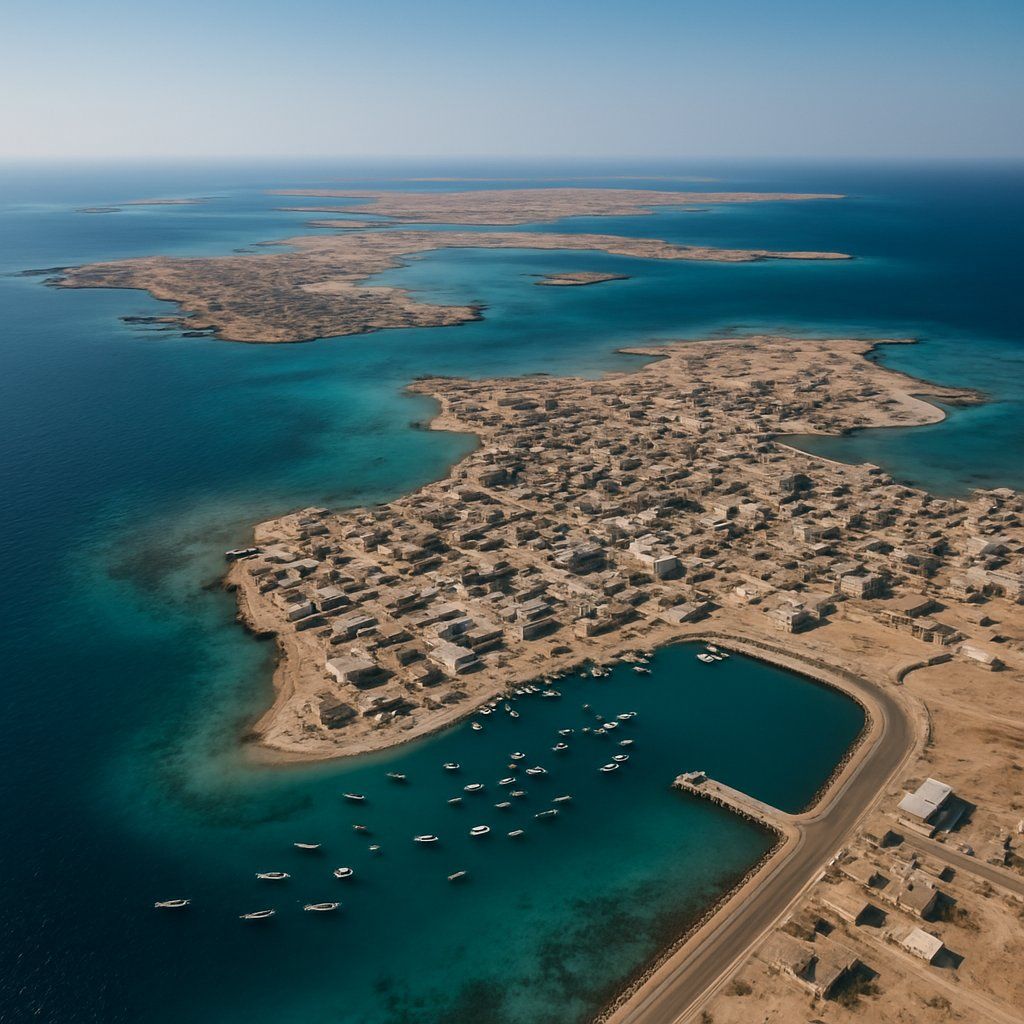 Farasan Islands Saudi Arabia Cruise Port - overhead view of the Farasan Islands itinerary stop located in the Other (Asia/Africa/Middle East) cruising region