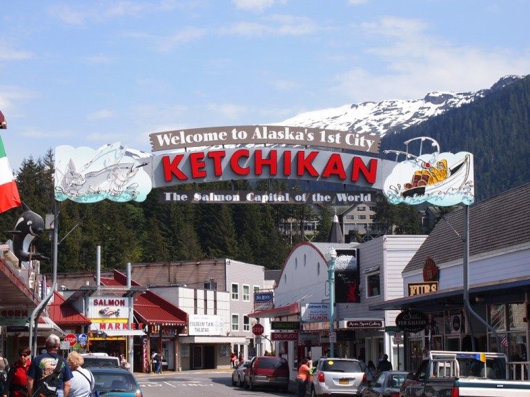 Ketchikan, Alaska - Downtown Ketchikan