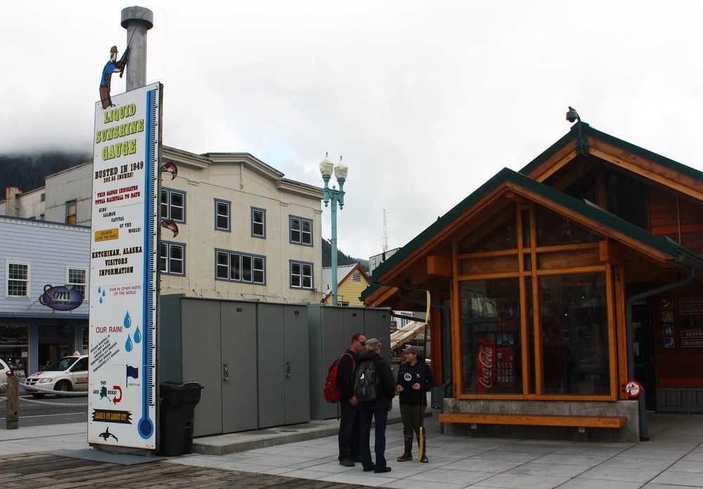Ketchikan, Alaska - Ketchikan Visitors Bureau & Rain Gauge