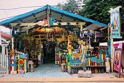 Coxen Hole Cruise Port - Main Street in West End
