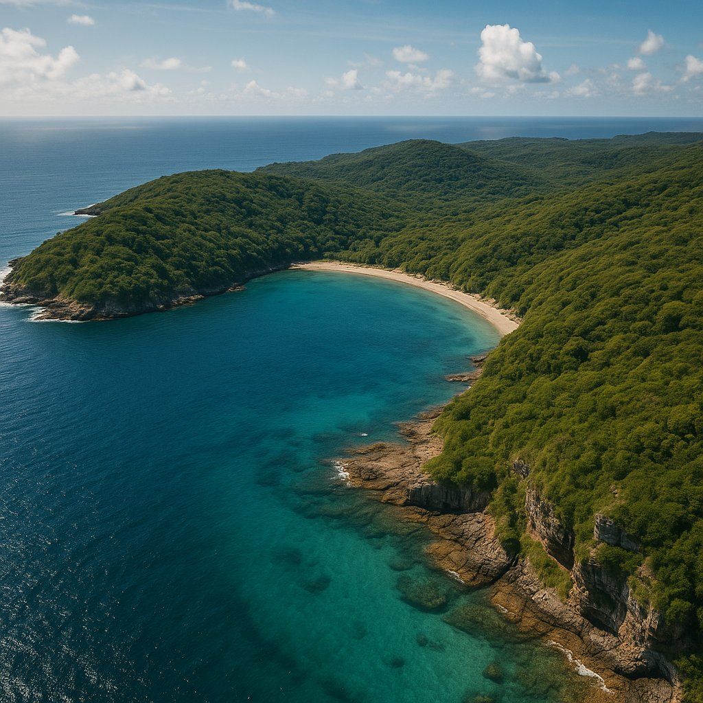 Furo Comprido Brazil Cruise Port - overhead view of the Furo Comprido itinerary stop located in the South America cruising region