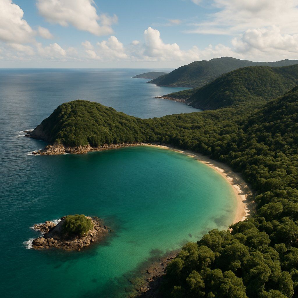 Furo Dos Botos Brazil Cruise Port - overhead view of the Furo Dos Botos itinerary stop located in the South America cruising region