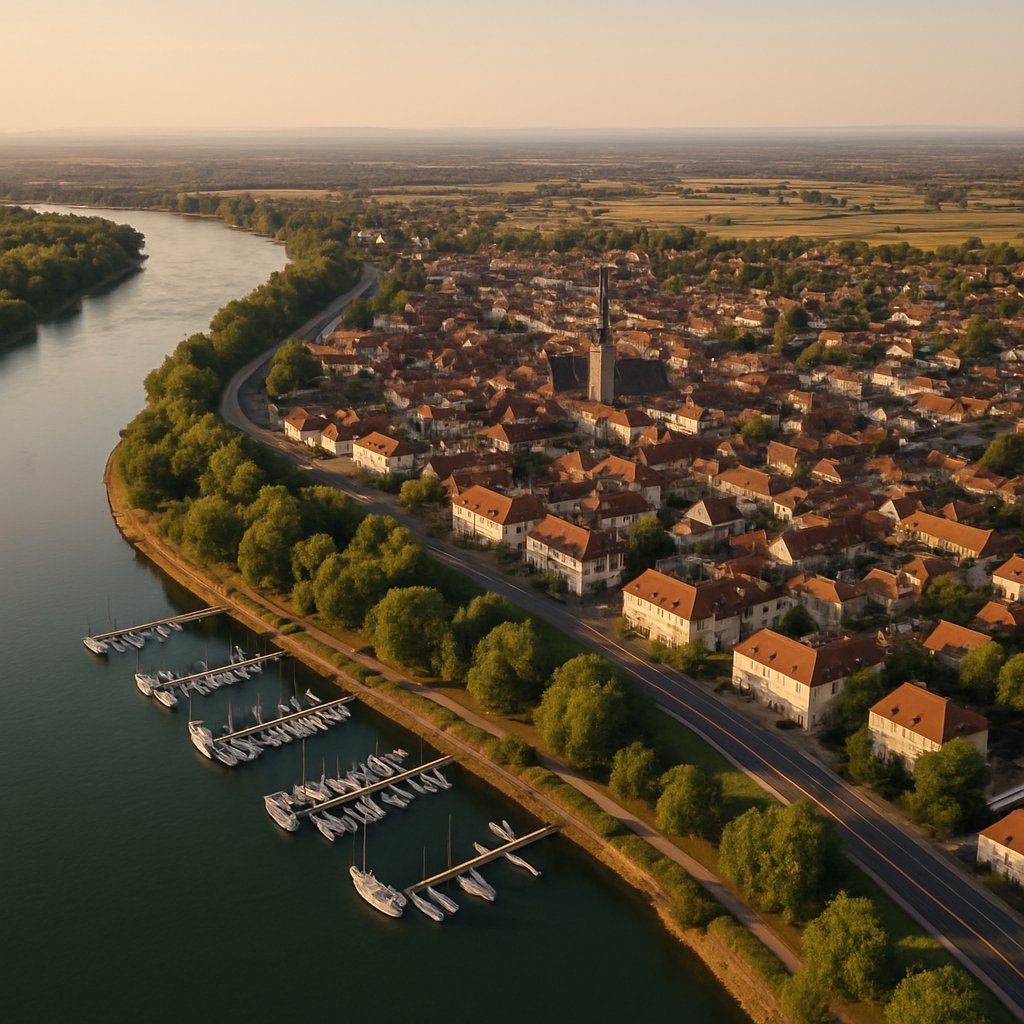 Germersheim (speyer), Germany Cruise Port - overhead view of the Germersheim itinerary stop located in the Europe - Western Europe cruising region