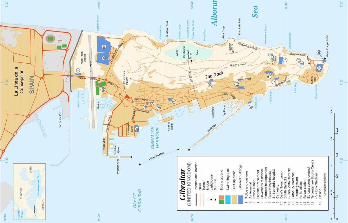 Gibraltar, U.K. cruise port
