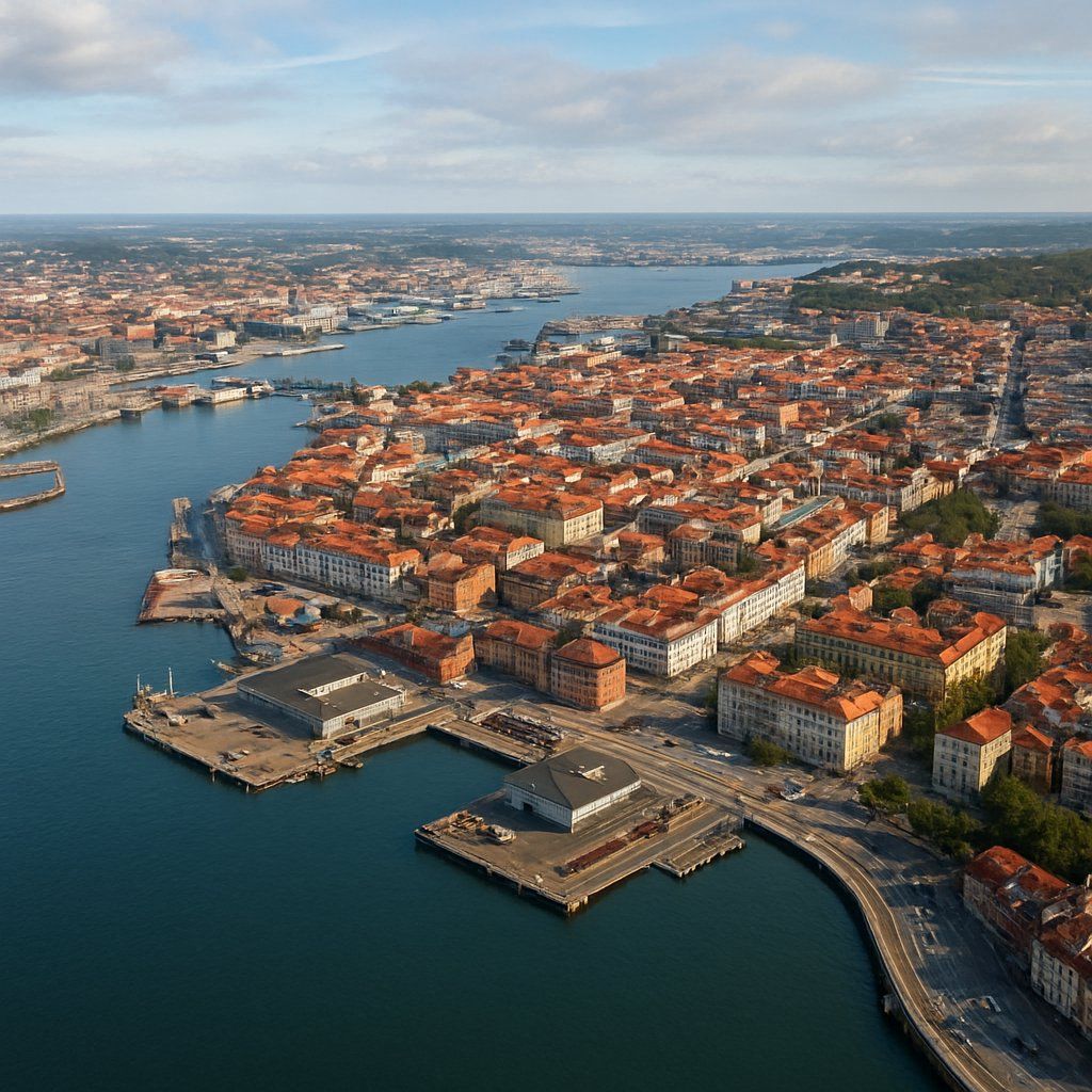 Goteborg Cruise Port - overhead view of the Goteborg itinerary stop located in the Europe - Northern Europe cruising region