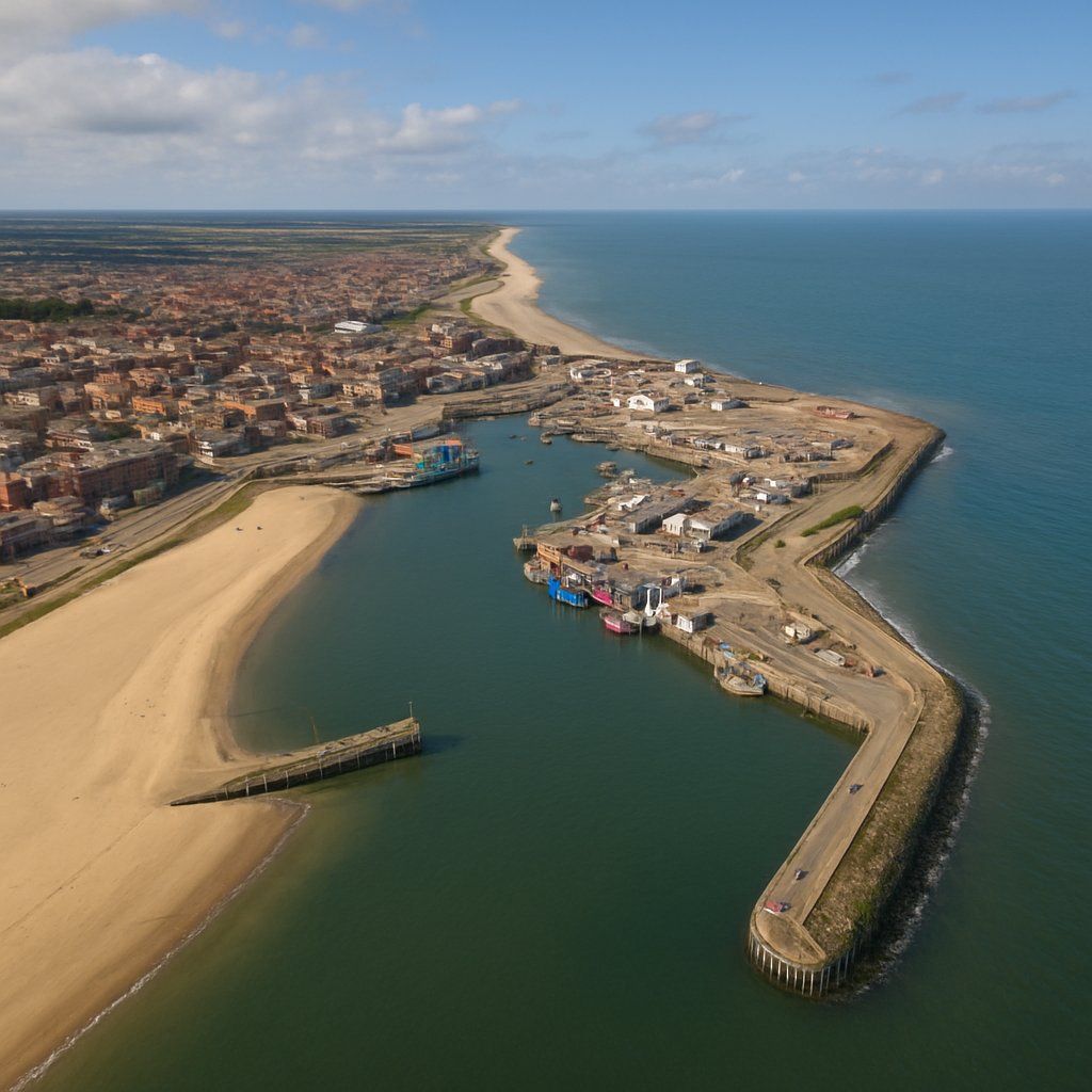 Great Yarmouth Cruise Port - overhead view of the Great Yarmouth itinerary stop located in the Europe - Western Europe cruising region