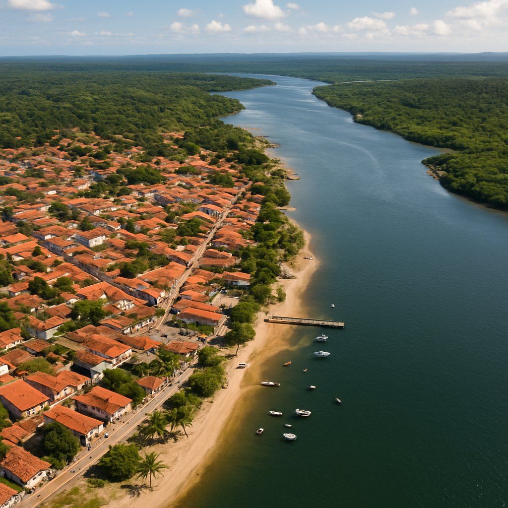 Guajara, Brazil Cruise Port - overhead view of the Guajara itinerary stop located in the South America cruising region
