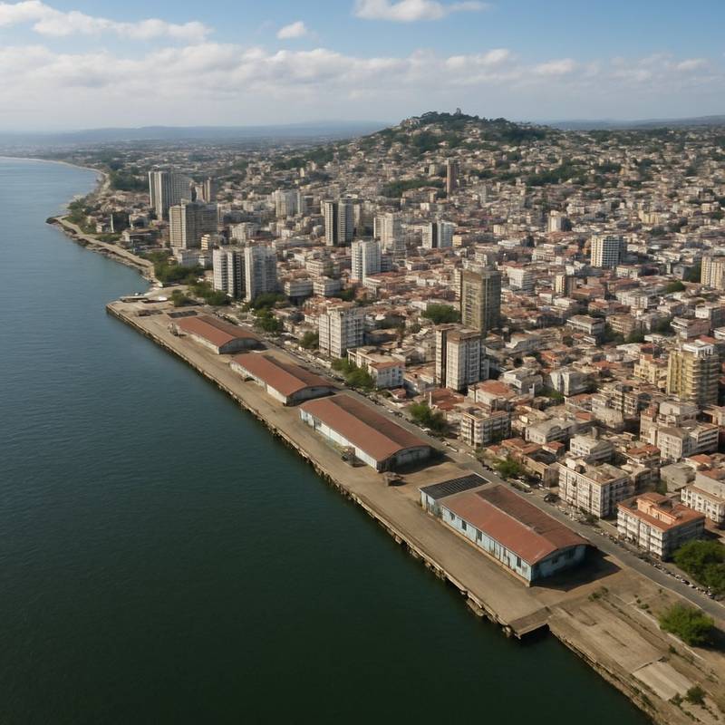 Guayaquil, Equador Cruise Port - overhead view of the Guayaquil itinerary stop located in the South America cruising region