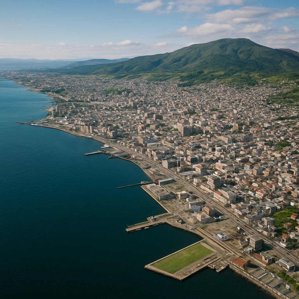 Hakodate Cruise Port - overhead view of the Hakodate itinerary stop located in the Other (Asia/Africa/Middle East) cruising region